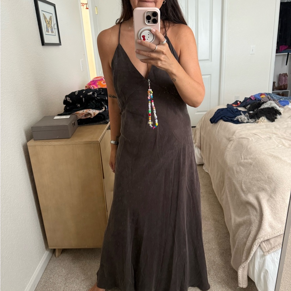Zara Dark Brown Maxi Dress